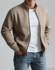 Sofina Textured Jacket | Stand-Collar, Zip-Up Design 2