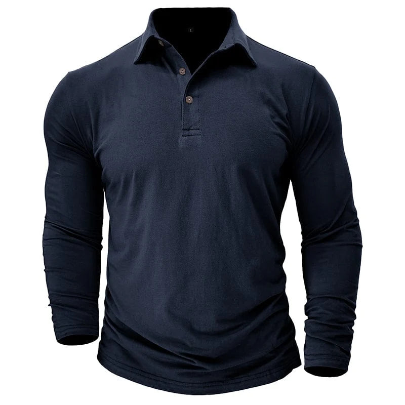 Talon Long Sleeve Polo Shirt | Breathable Stretch Fabric, Tailored Fit 1