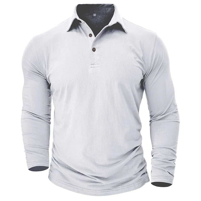 Talon Long Sleeve Polo Shirt | Breathable Stretch Fabric, Tailored Fit 9