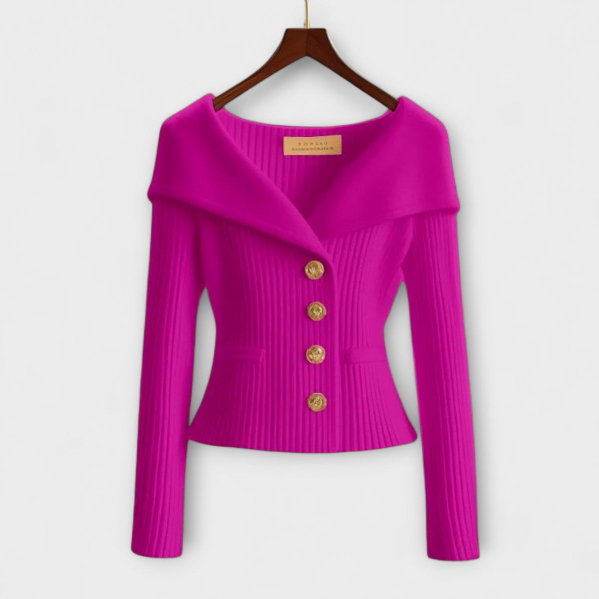 Warm Textured Knit Jacket for Women