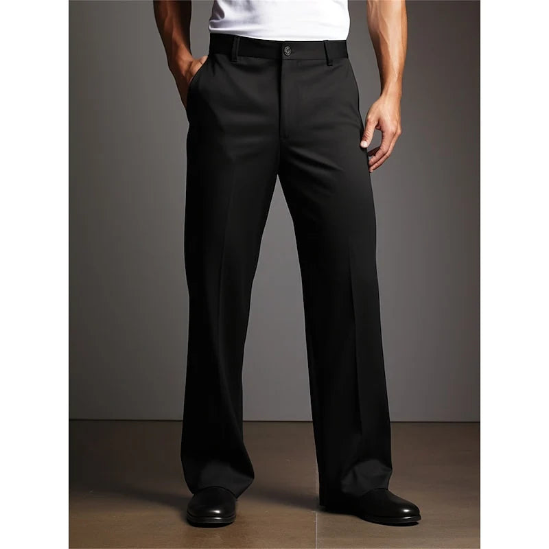 Warren Trousers | Tailored Straight-Leg, Button Front 0