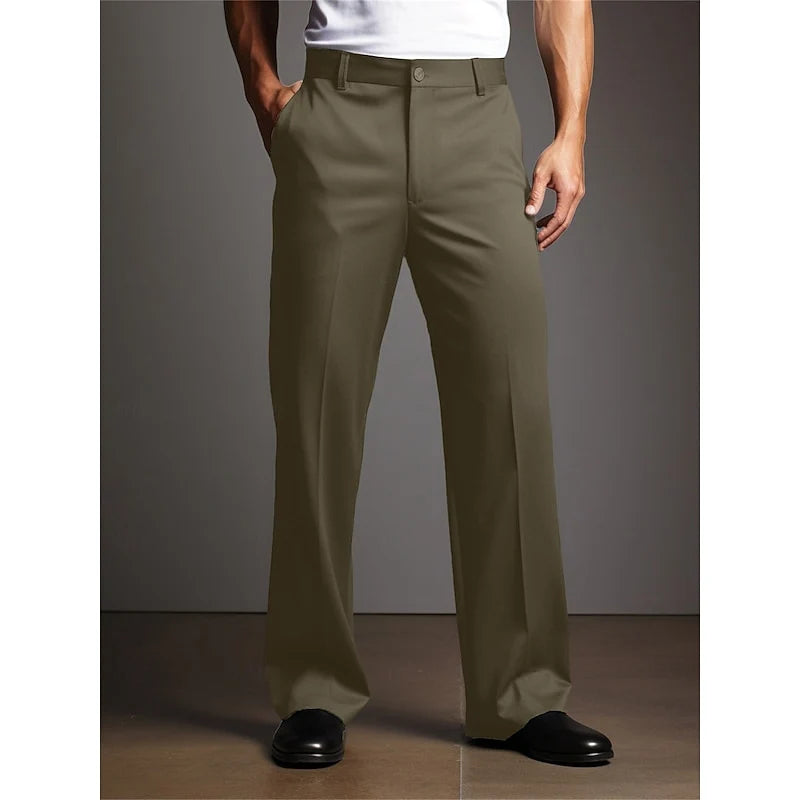 Warren Trousers | Tailored Straight-Leg, Button Front 2