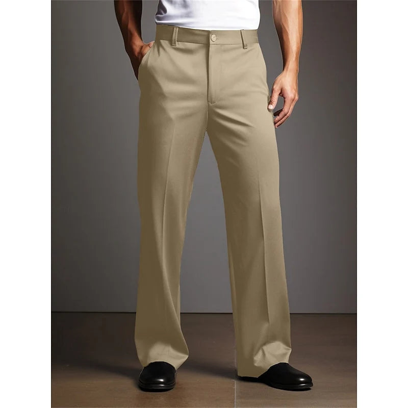 Warren Trousers | Tailored Straight-Leg, Button Front 3