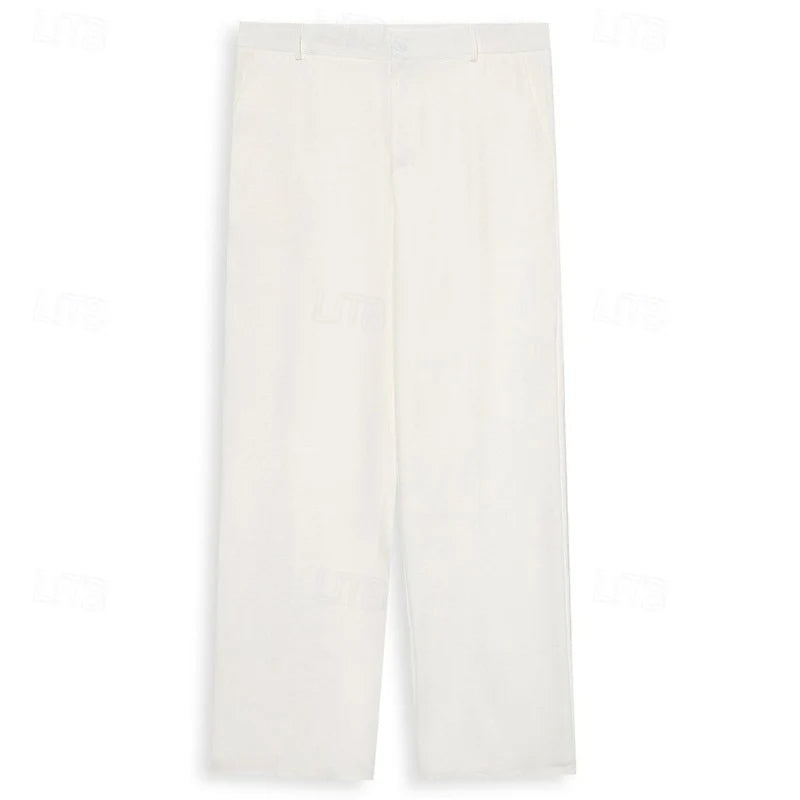 Warren Trousers | Tailored Straight-Leg, Button Front 4