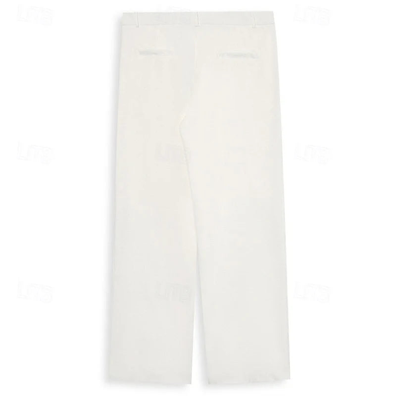 Warren Trousers | Tailored Straight-Leg, Button Front 5