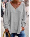 Wisteria Women's Sweater | Relaxed Fit V-Neck, Lightweight Knit 5