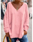 Wisteria Women's Sweater | Relaxed Fit V-Neck, Lightweight Knit 7