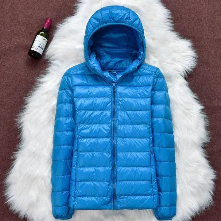 Puffer jacket with hood