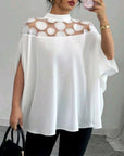 Shoulder Cutout Elegant Sleeves Top