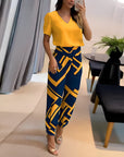 Elegant Top and Trousers Set – Flowy Staple for Relaxed Elegance