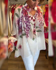 Printed Casual Lantern Sleeve Top