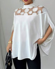 Shoulder Cutout Elegant Sleeves Top