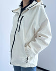 Casual Rain Jacket with Hood Women