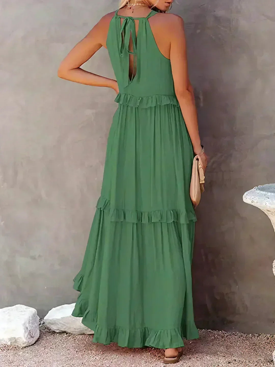 Soft Ruffle Casual Dress – Lightweight, Flowy Summer Style Perfect for Travel &amp; Everyday Elegance