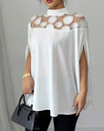 Shoulder Cutout Elegant Sleeves Top