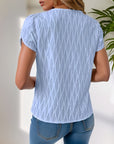 One Petal Sleeve Asymmetrical Top