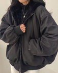 Stylish Oversized Bomber Jacket