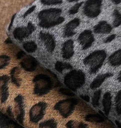 Leopard Print Plus Size Coat