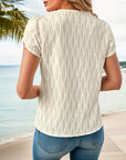 One Petal Sleeve Asymmetrical Top