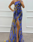 Chic Vibrant Patterned Maxi Dress