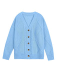 Women's Casual -Colored Cable Knit Cardigan