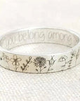Pressed Dandelion Flower Ring