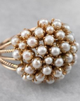 Elegant Ring With Inlaid Pearls