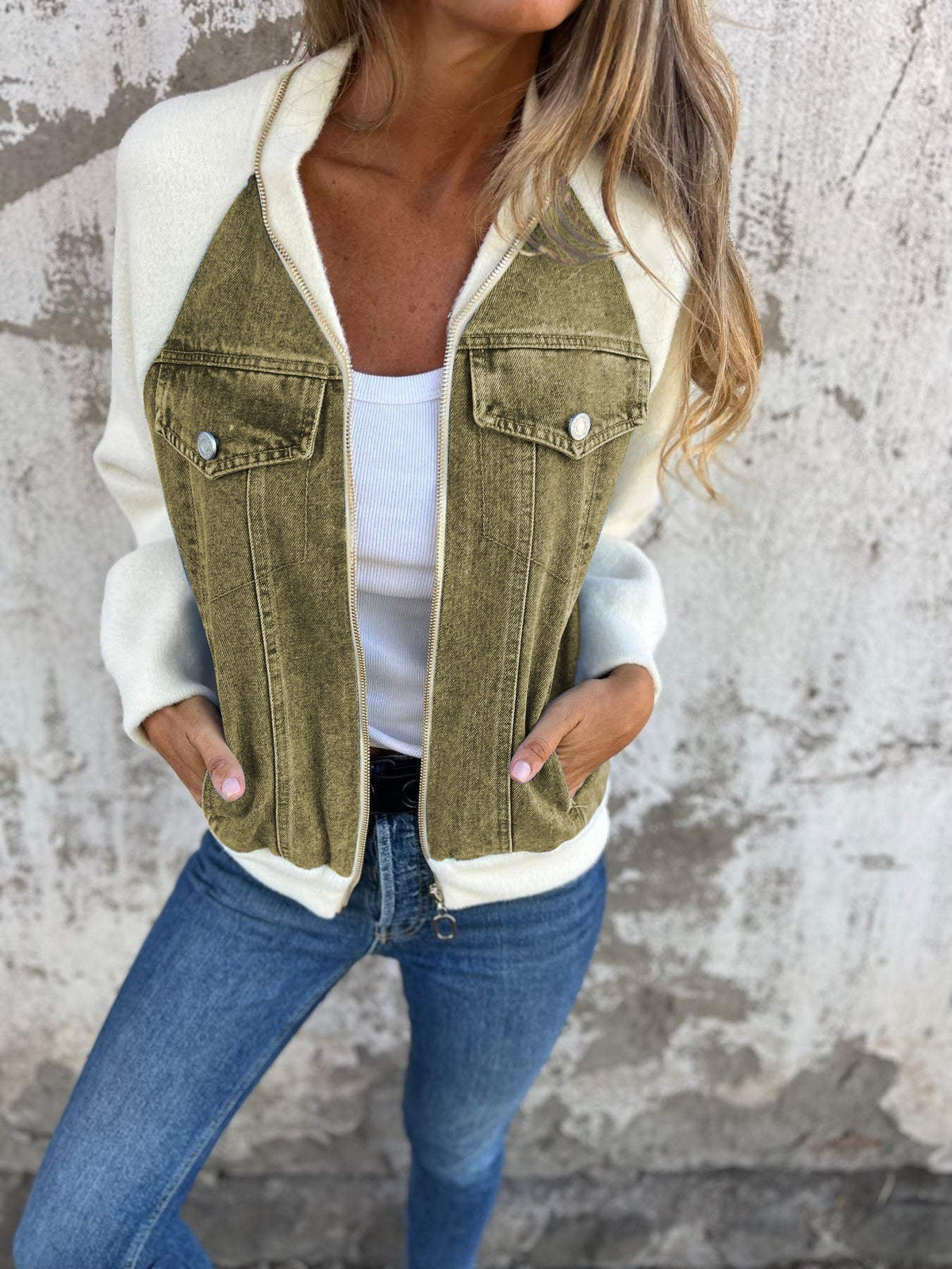 Modern Zip-Up Bomber Jacket