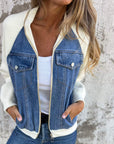 Stylish Distressed Denim Casual Jacket