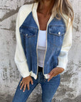 Stylish Distressed Denim Casual Jacket