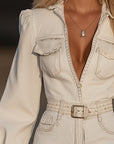 Elegant Mini Dress with Tassels