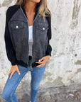 Stylish Distressed Denim Casual Jacket