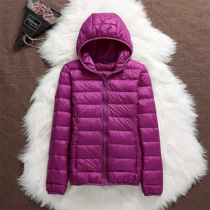 Puffer jacket with hood