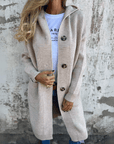 Chic Long Open Front Cardigan