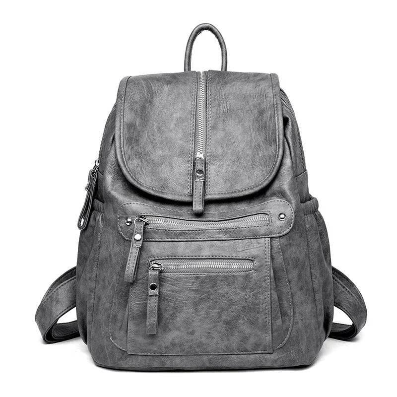 Soft Leather Backpack with Lightweight Feel