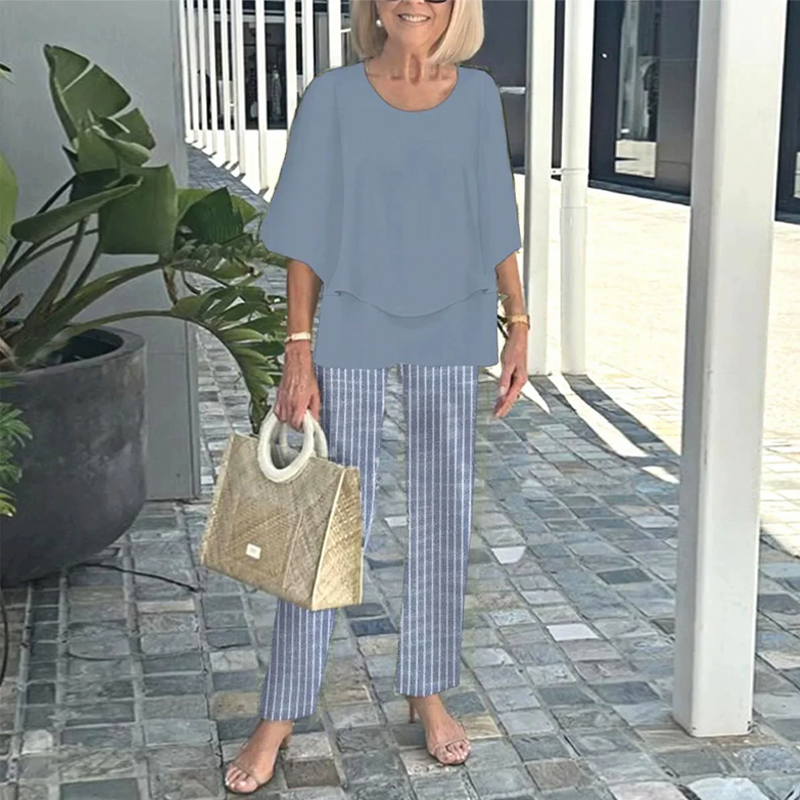 Printed Pants and Top 2 Peice Set