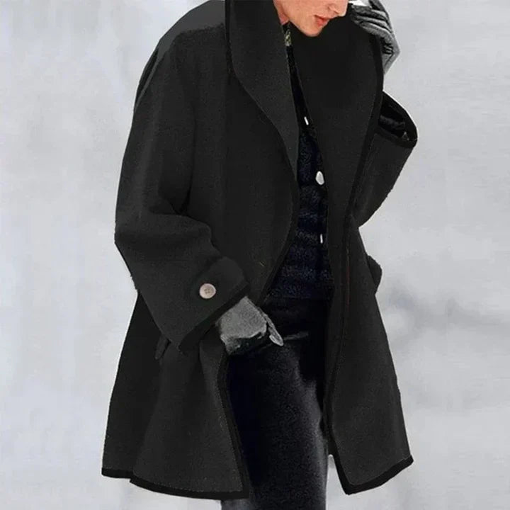 Stylish Double Breasted Wool Coat